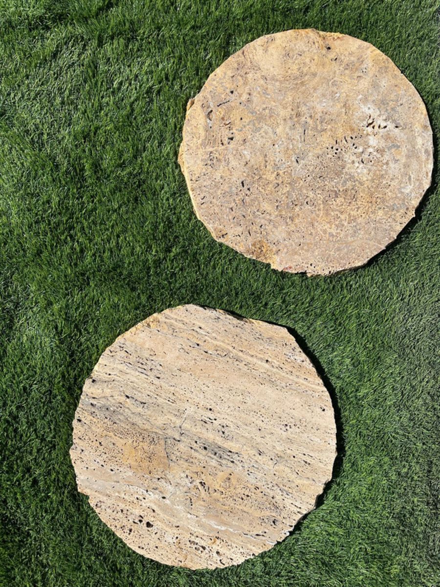 Yellow Travertine Stone steps natural stone
